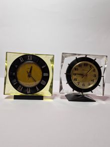 2 x Molnija desk clocks made in USSR