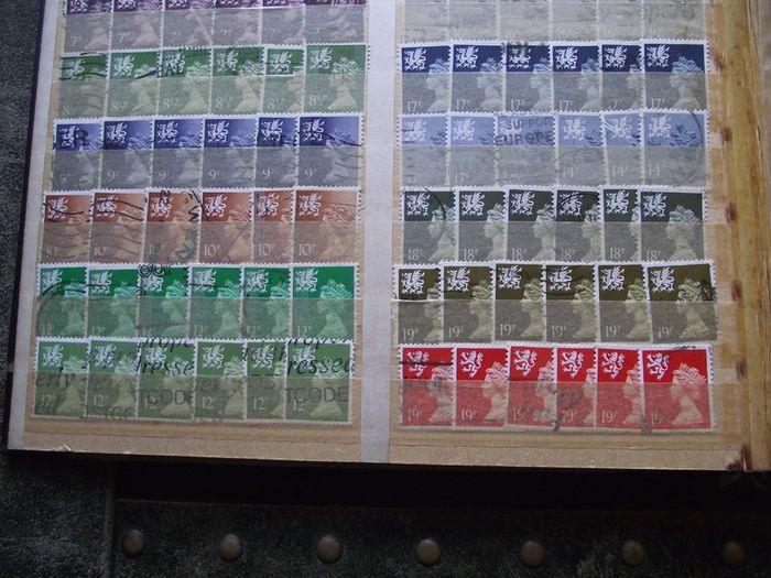 A mixed collection of used stamps, presented in the stock book #3