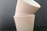 DK, Ceramic white plant  pot, flower pot, new
