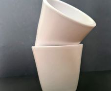 DK, Ceramic white plant  pot, flower pot, new