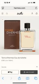 Hermes Terre 200ml parfum