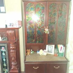 Dark wood cabinet