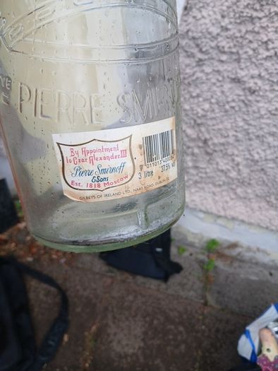 vintage vodka bottle