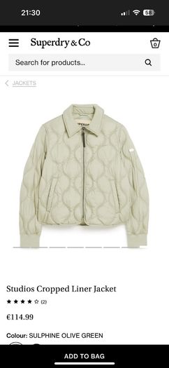 Superdry Studios Cropped Liner Jacket
