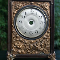 Antique Carriage Clock Case H-8" 5,2" X 3"
