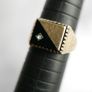 Mens Ring Signet Genuine Solid 9Ct Yellow Gold Onyx 3,3g size S1/2 Image 8