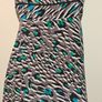Black, Grey, White and Green Silk Coast dress size 12 Image 3