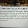Neptune Poppy Sturley Alpine Wreath. Image 10