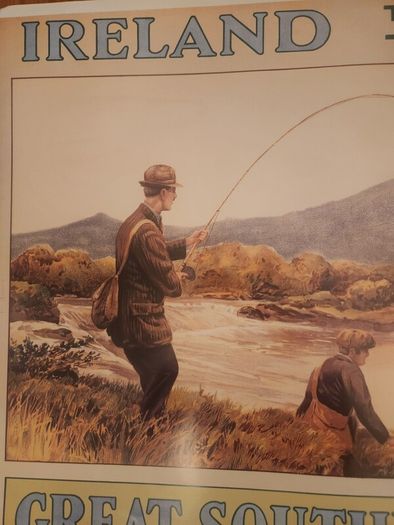 Art Posters X 3 LARGE. Great Southern Railways Poster. Robert Emmet Historical Poster And Impressionist Landscape Poster. Large Posters In Good Condition See Photos For Same. Ideal for framing.