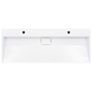 Wash Basin 120x46x11 cm Mineral Cast/Marble Cast White Image 3