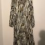 JANE LUSHKA Fabulous Animal Print Button Down Midi Dress With Matching Belt Size XS! Image 2
