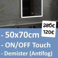 LED Bathroom MirrorLED Bathroom Mirror Defogger Fog Free Touch Switch