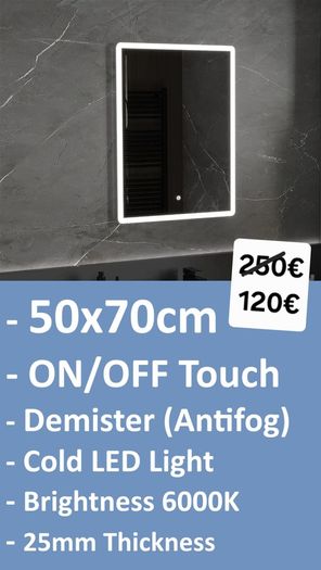 LED Bathroom MirrorLED Bathroom Mirror Defogger Fog Free Touch Switch