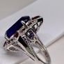 Sterling silver 925 ring with Amethyst and Rhodolite Garnet Image 6