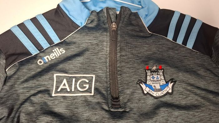 Dublin GAA O'Neills Gaelic Football Half Zip Jersey (Youths 10-11 Years) FREE POST