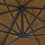 Outdoor Umbrella with Portable Base Taupe Image 2
