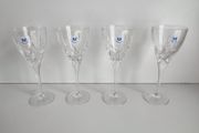 Fancy Crystal 4 white wine glasses elegance exclusive Wedgewood exclusive set