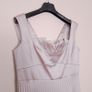Karen Millen Off White Beige Satin Pleated Sleeveless Midi Dress 14UK/42EU Image 7