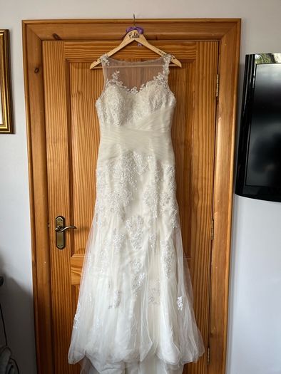 Wedding dress & accessories  - size 10