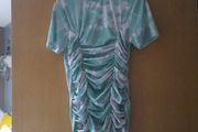 fab mint green scrunch dress