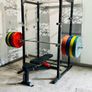 170kg Olympic Barbell Set Power Rack Sturdy Bench Image 3