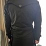 Men's Black Mac Raincoat Image 2