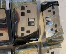 polished chrome sockets and switches