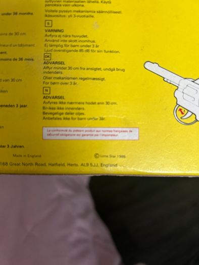 Lone star cowboy toy gun