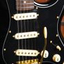 Jet Guitars JS-380 BKG Roasted Maple and Rosewood with Gold Hardware - Black Image 9
