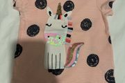 Unicorn baby top 100% organic cotton