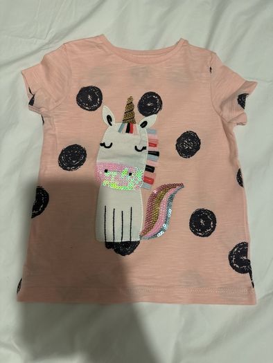 Unicorn baby top 100% organic cotton