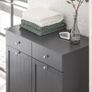 Bathroom Cabinet with 2 Drawers and 2 Laundry Baskets Image 6