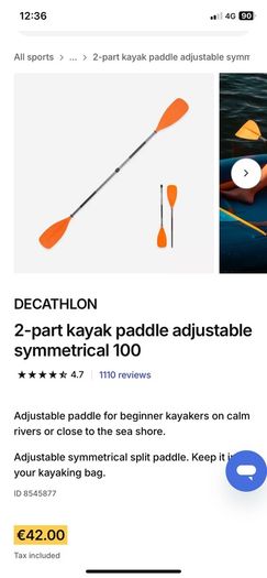 KAYAK 2/3 Person + 12v Pump + Paddle