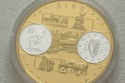 2003 coin Commemorative Embossed Europe Ireland Irish harp