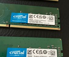 12GB DDR4 Desktop RAM 3x4GB Crucial