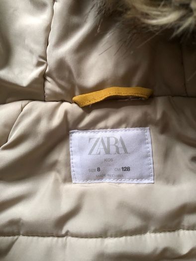 Zara winter coat size 8