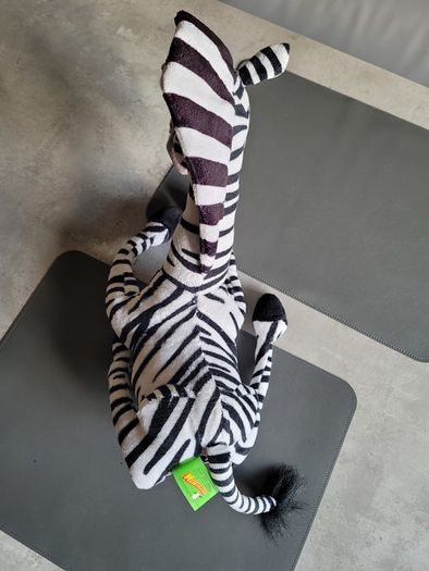 Rare 2004 Dreamworks Marty Madagascar Gosh International Soft Toy Plush Teddy Bear Like New