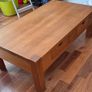 Solid Oak coffee table Image 5