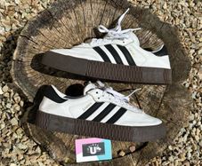 Premium Adidas Samba White Black Leather