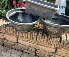 plant pots x 3