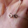 Vintage Sterling Silver 925 Pendant HEART with Chain - Silver Image 7