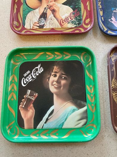 Coca Cola Liberty Metal coasters set