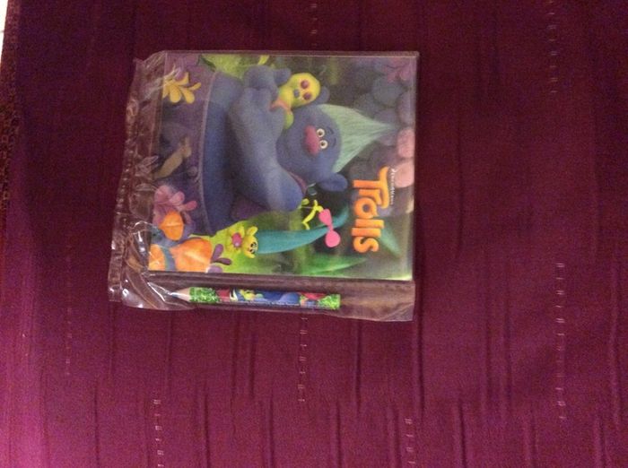 Coloured Troll with Pencil & Book