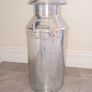 polished aluminium milk churn Image 5