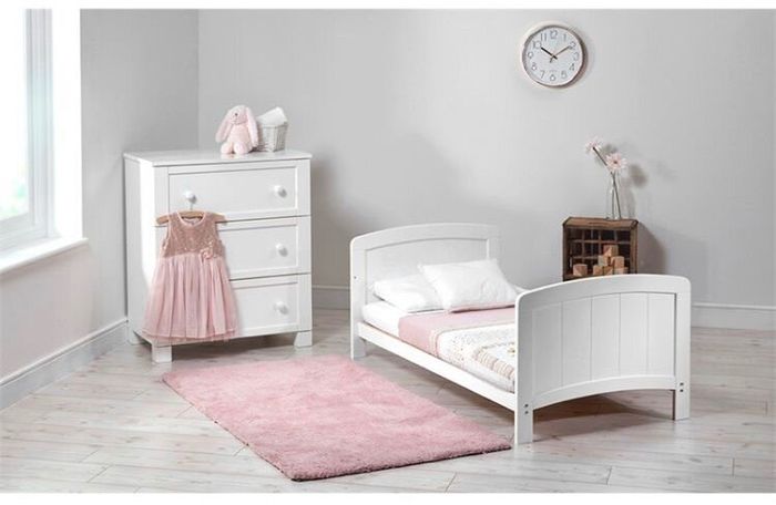 mothercare camberley cot bed (+mattress) - white