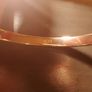 Genuine Coach Bangle Rose Gold Plated Sterling Silver Bracelet Image 7