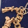 Vintage 9ct yellow gold charm bracelet Image 8
