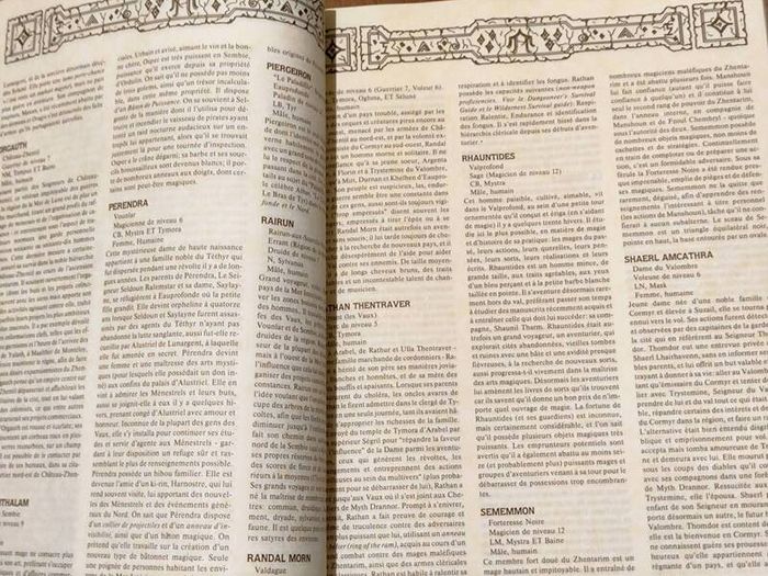 Advanced Dungeons & Dragons Forgotten Realms Sourcebook TSR 1987 Donjons et Dragons Royaumes oublies French D&D DnD ADnD AD&D