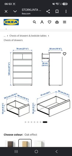 Iiea chest with drawers