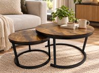 main image for ad Industrial Nesting Side Tables Set of 2